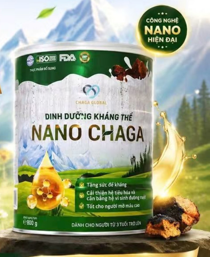 Lon Dinh dưỡng kháng thể Nano Chaga 800g — ChagaGlobal